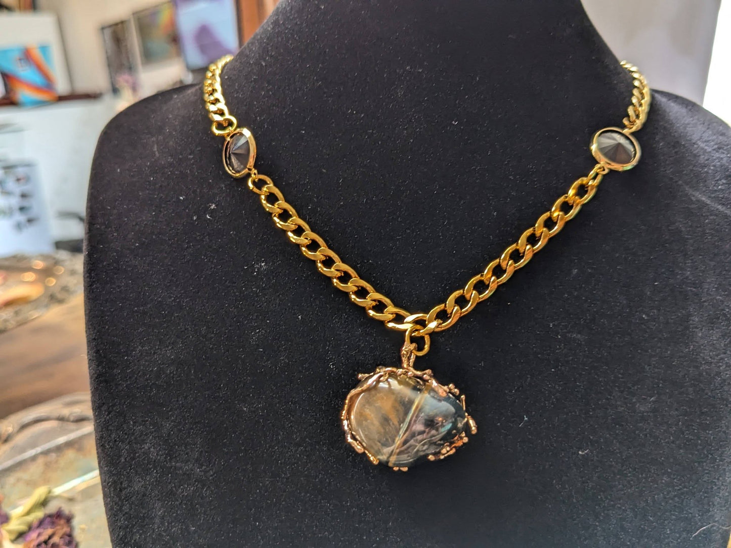 Tiger Eye Chain Choker