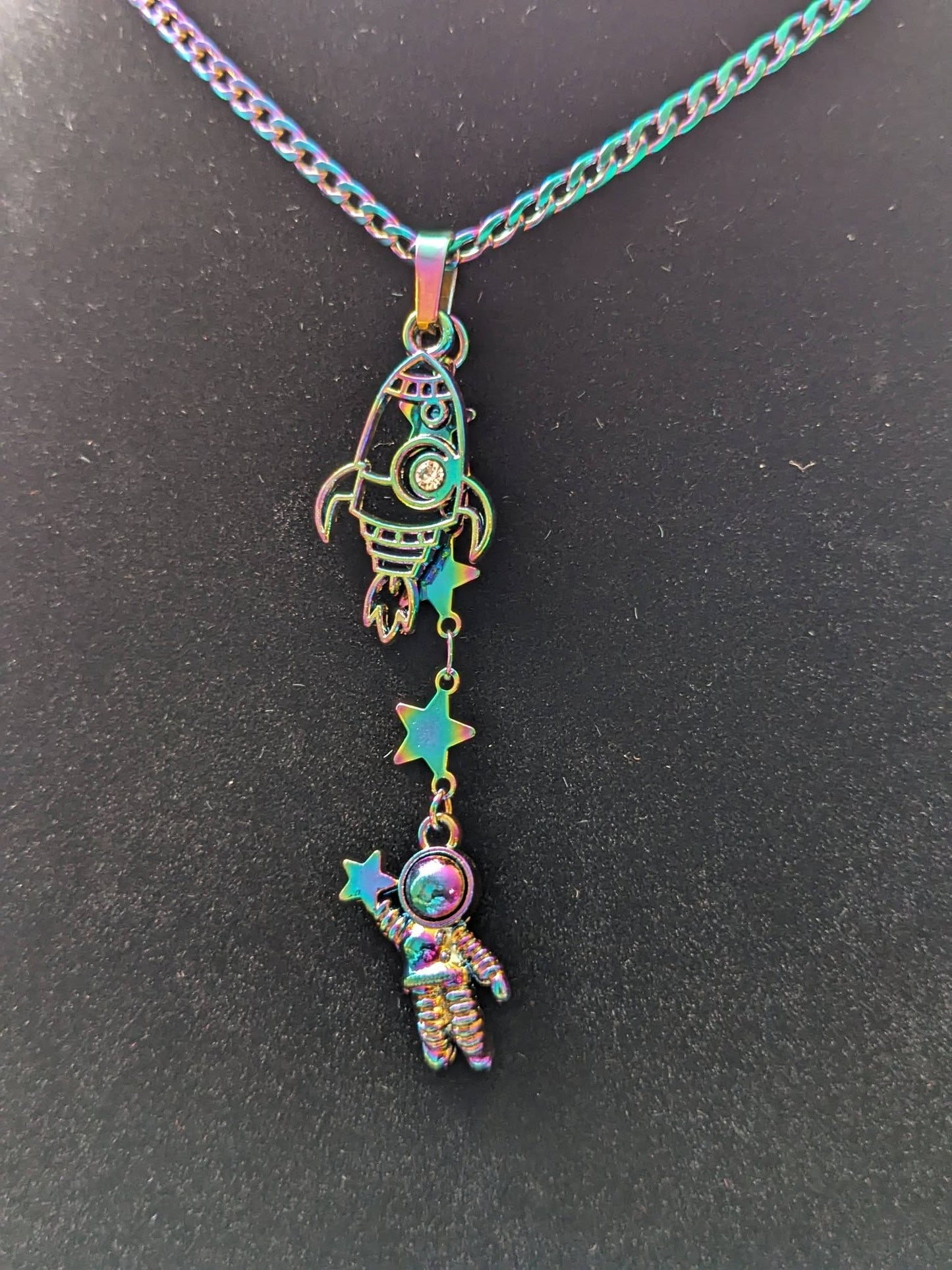 Left Behind Astronaut Necklace