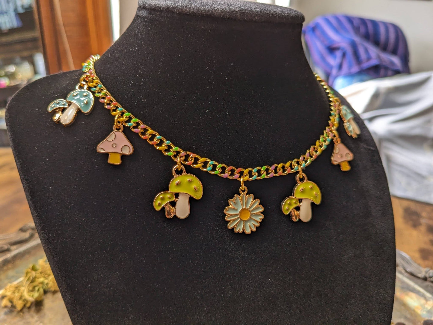Pastel Fairy Ring Chain Choker