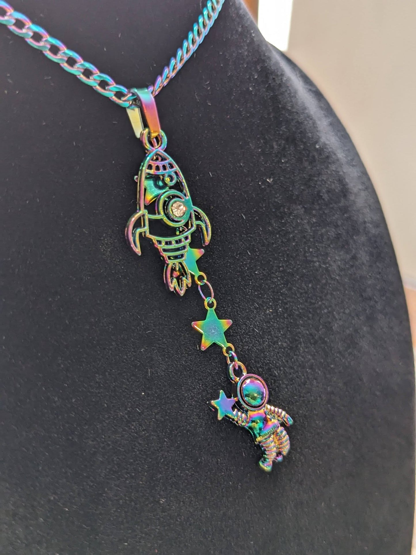 Left Behind Astronaut Necklace