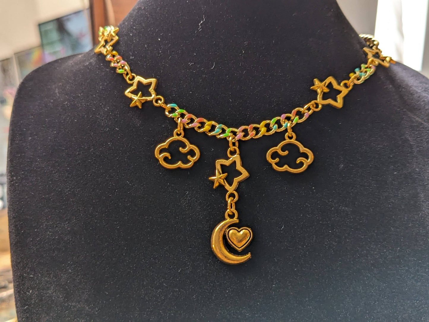 Clouds and Stars Choker