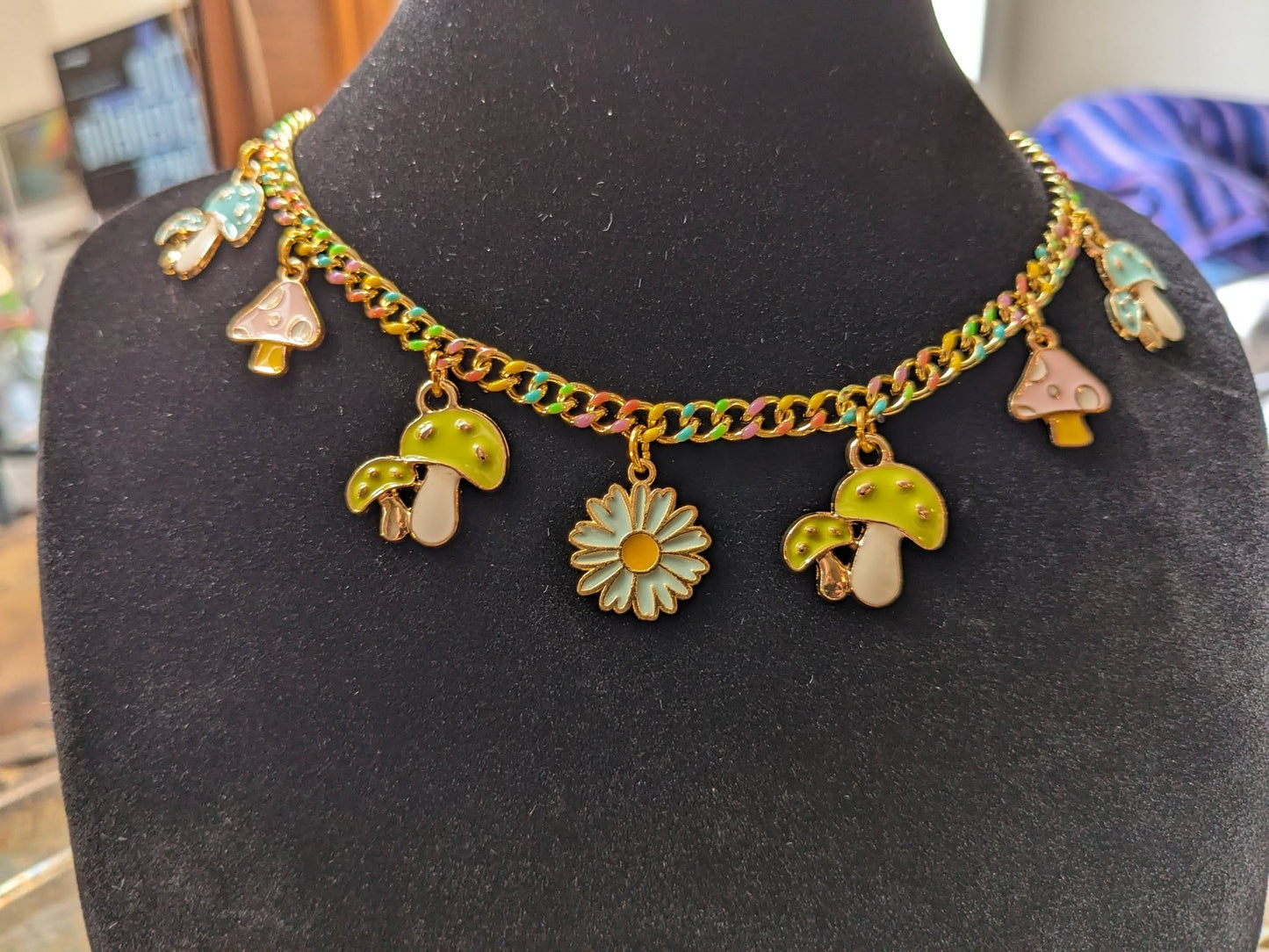 Pastel Fairy Ring Chain Choker