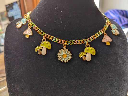 Pastel Fairy Ring Chain Choker