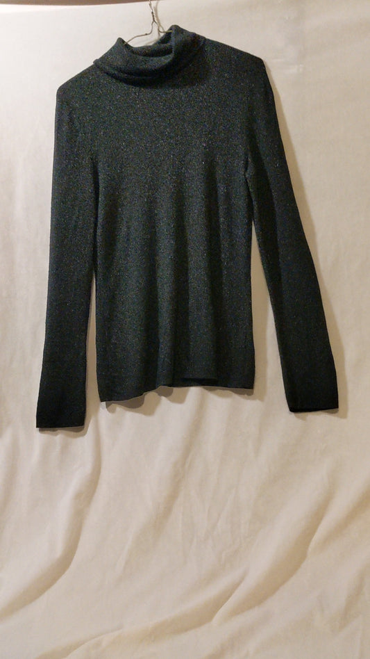 Sparkly Black Turtle Neck Sweater