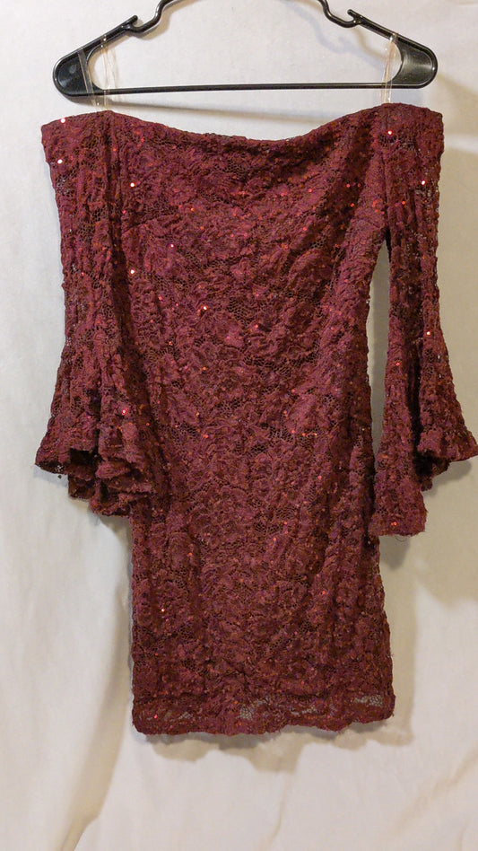 Red Sequin Dress