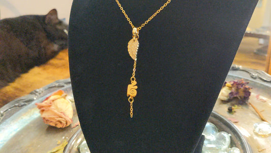 Snail Trail Gold Necklace