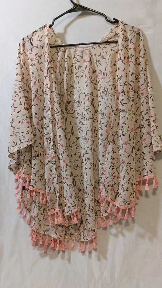 Pink Shawl with Sleeves