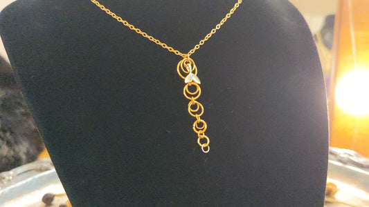 Gold Whale of a Time Necklace