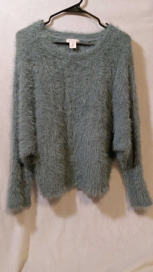 Fuzzy Green Sweater
