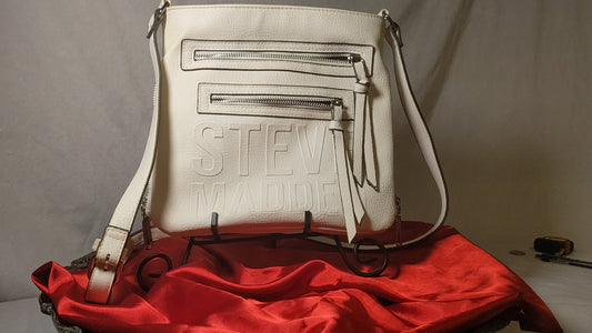 White Leather Steve Madden Bag