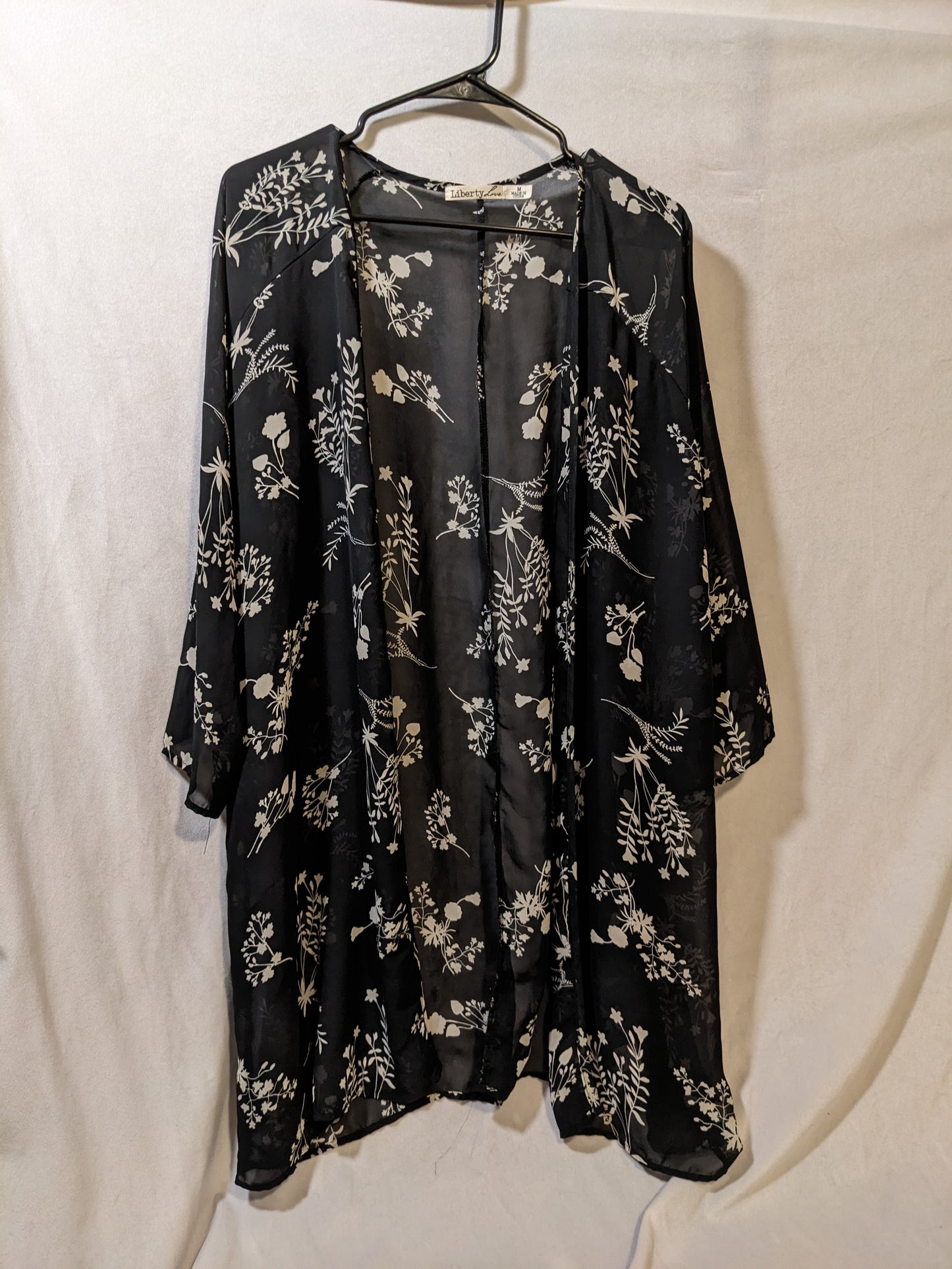Black Sheer Shawl