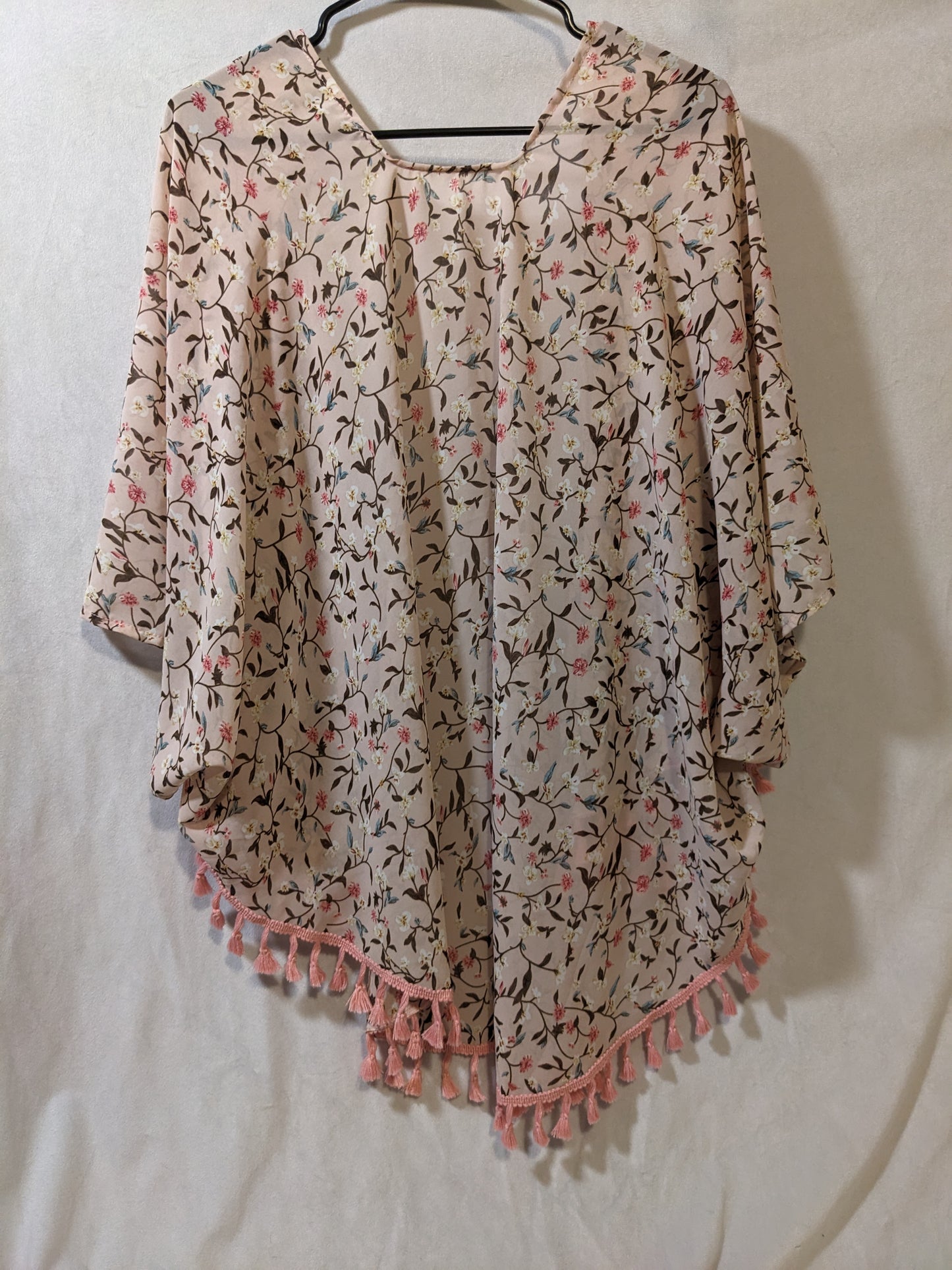 Pink Shawl with Sleeves
