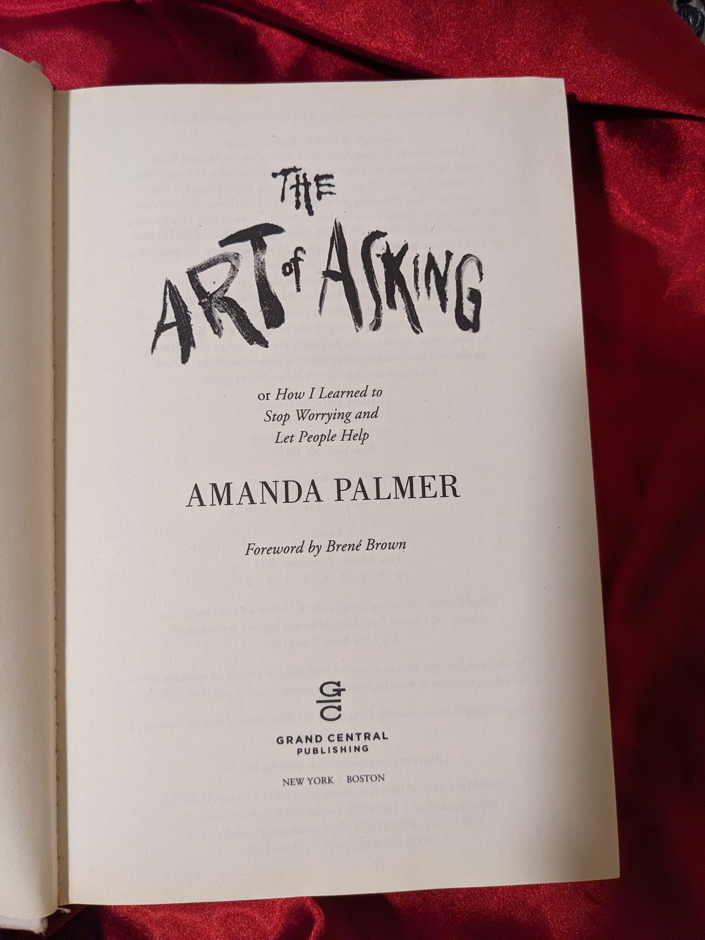 The Art of Asking, signed Amanda Palmer Book
