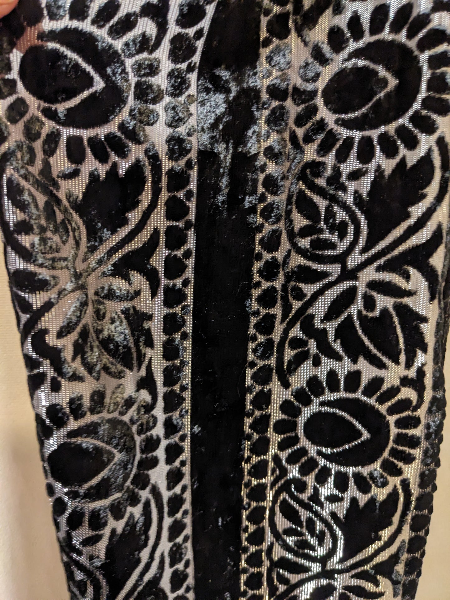 Shiny Black Scarf