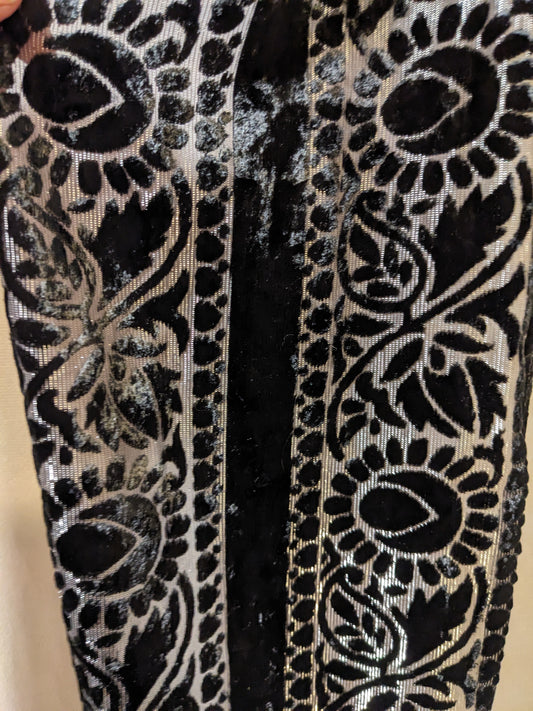 Shiny Black Scarf