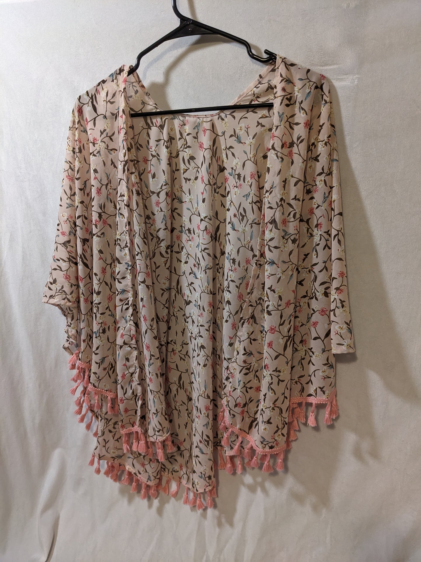 Pink Shawl with Sleeves