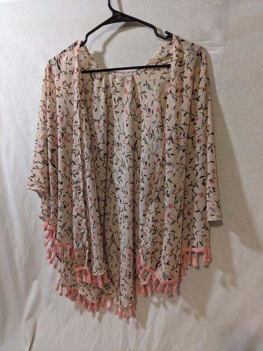 Pink Shawl with Sleeves