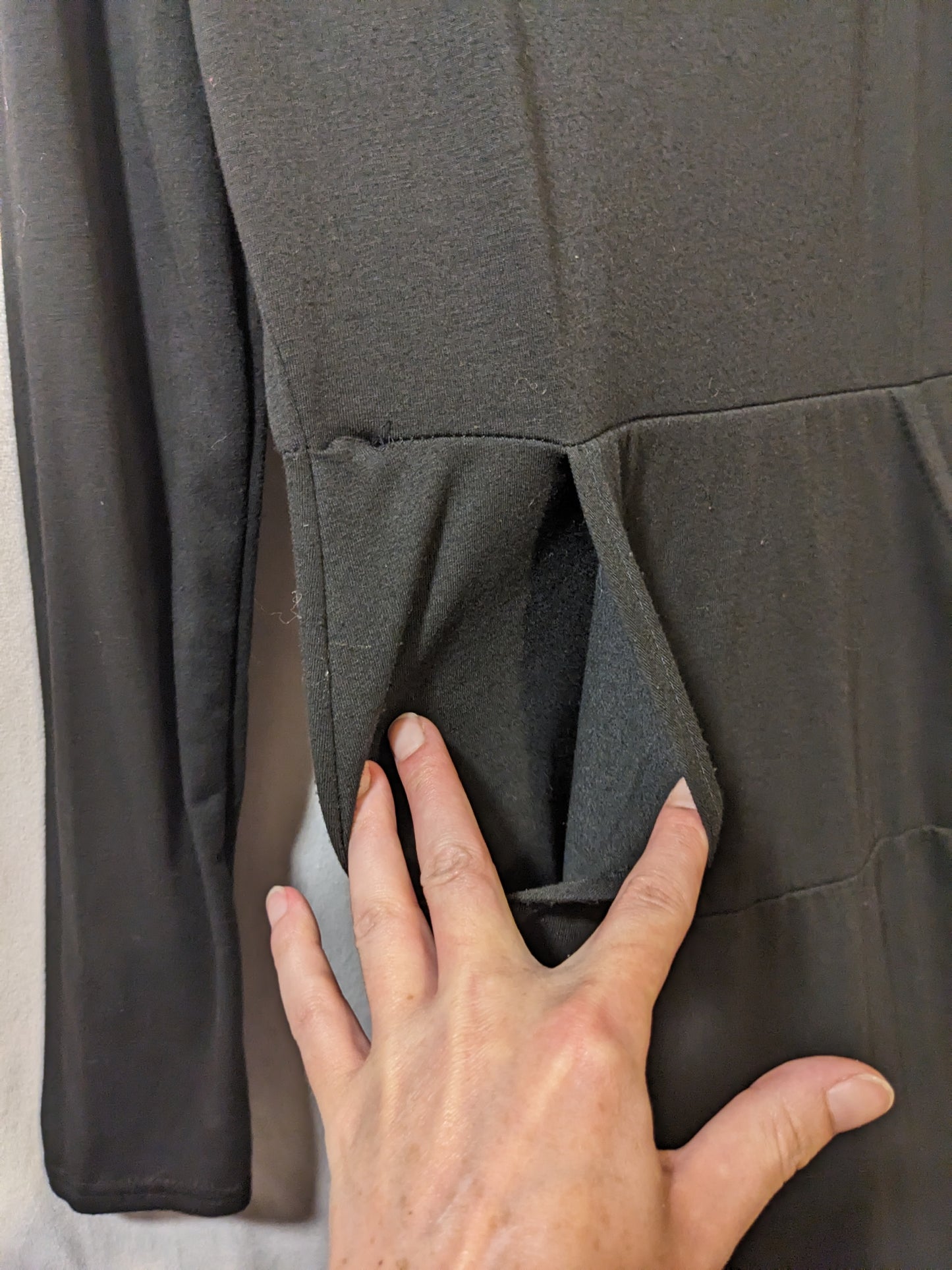 Full Length Black Turtleneck Dress