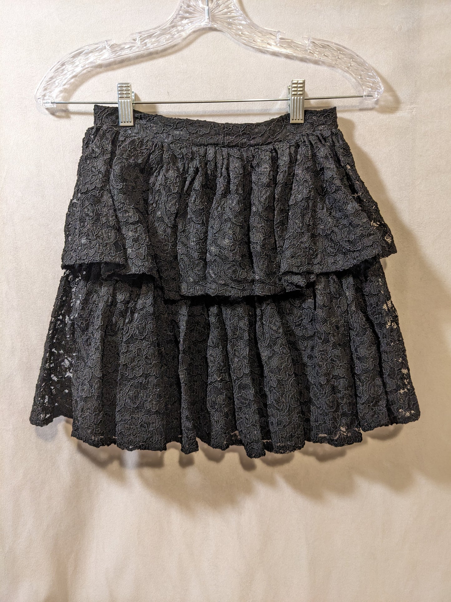 Lacey Black Layered Skirt