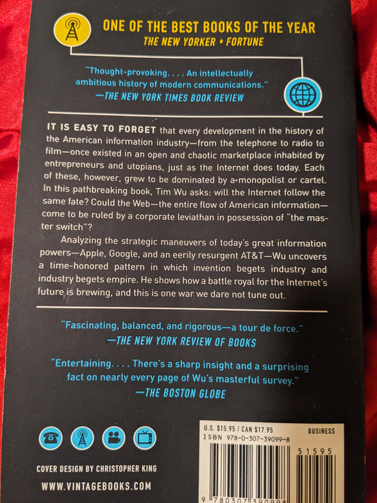 The Master Switch by Tim Wu Novel