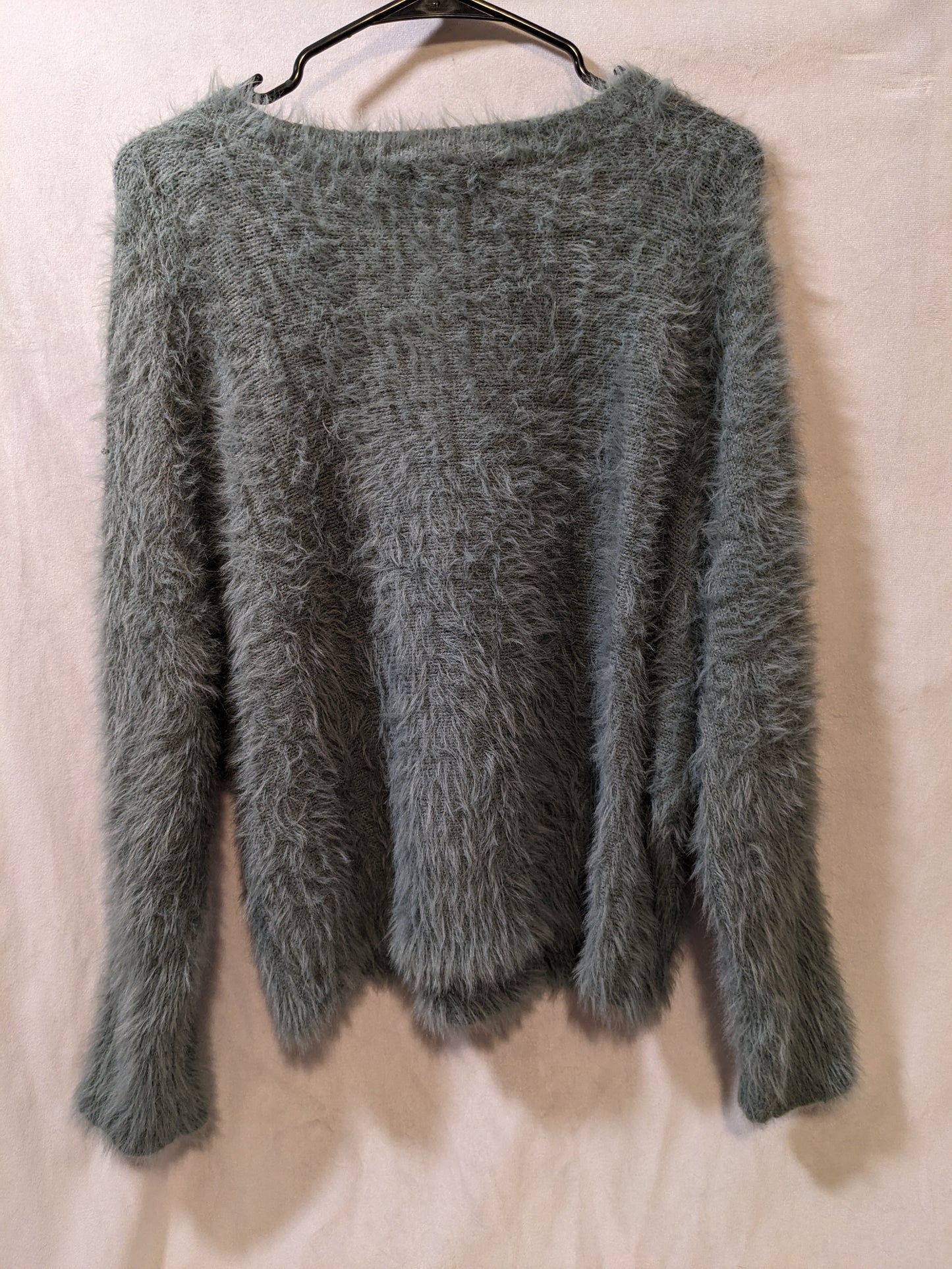 Fuzzy Green Sweater