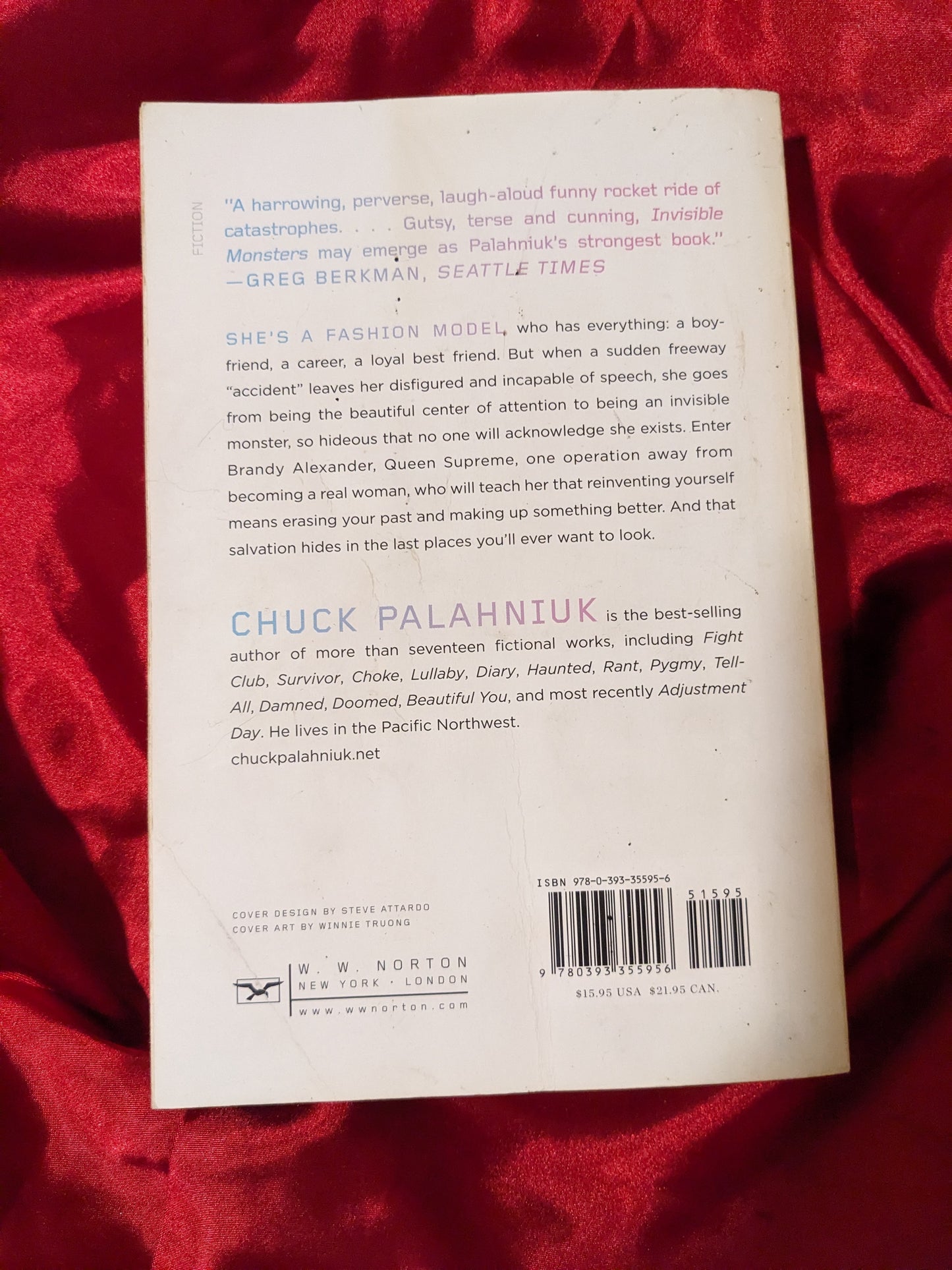 Invisible Monsters by Chuck Palhaniuk Novel
