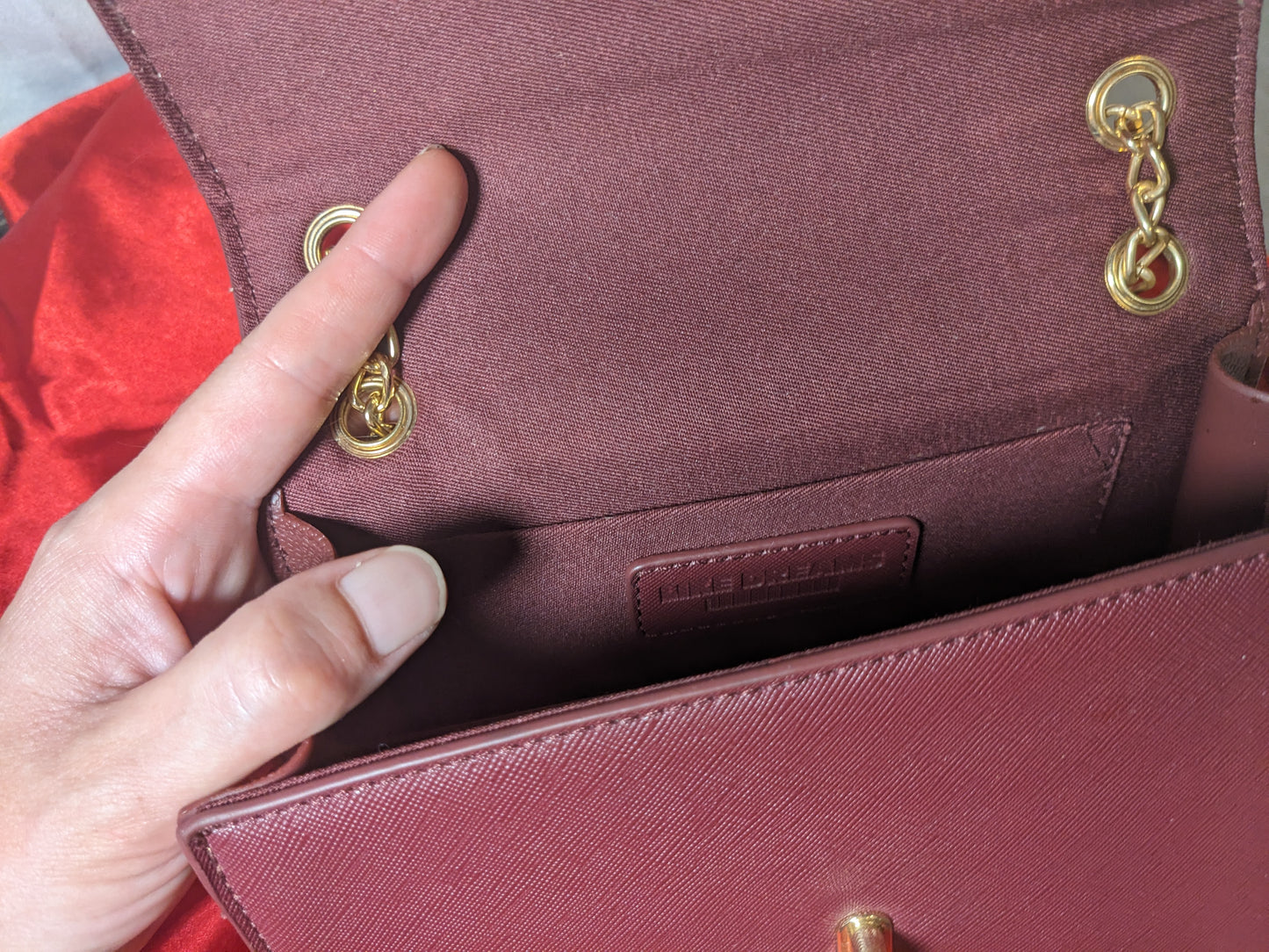 Maroon Purse
