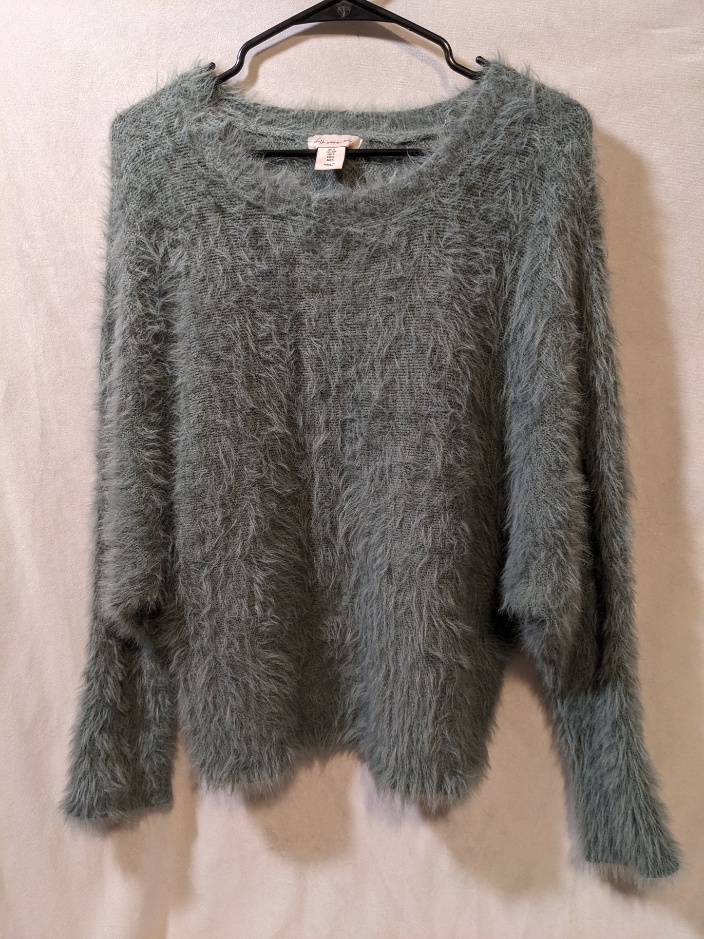 Fuzzy Green Sweater