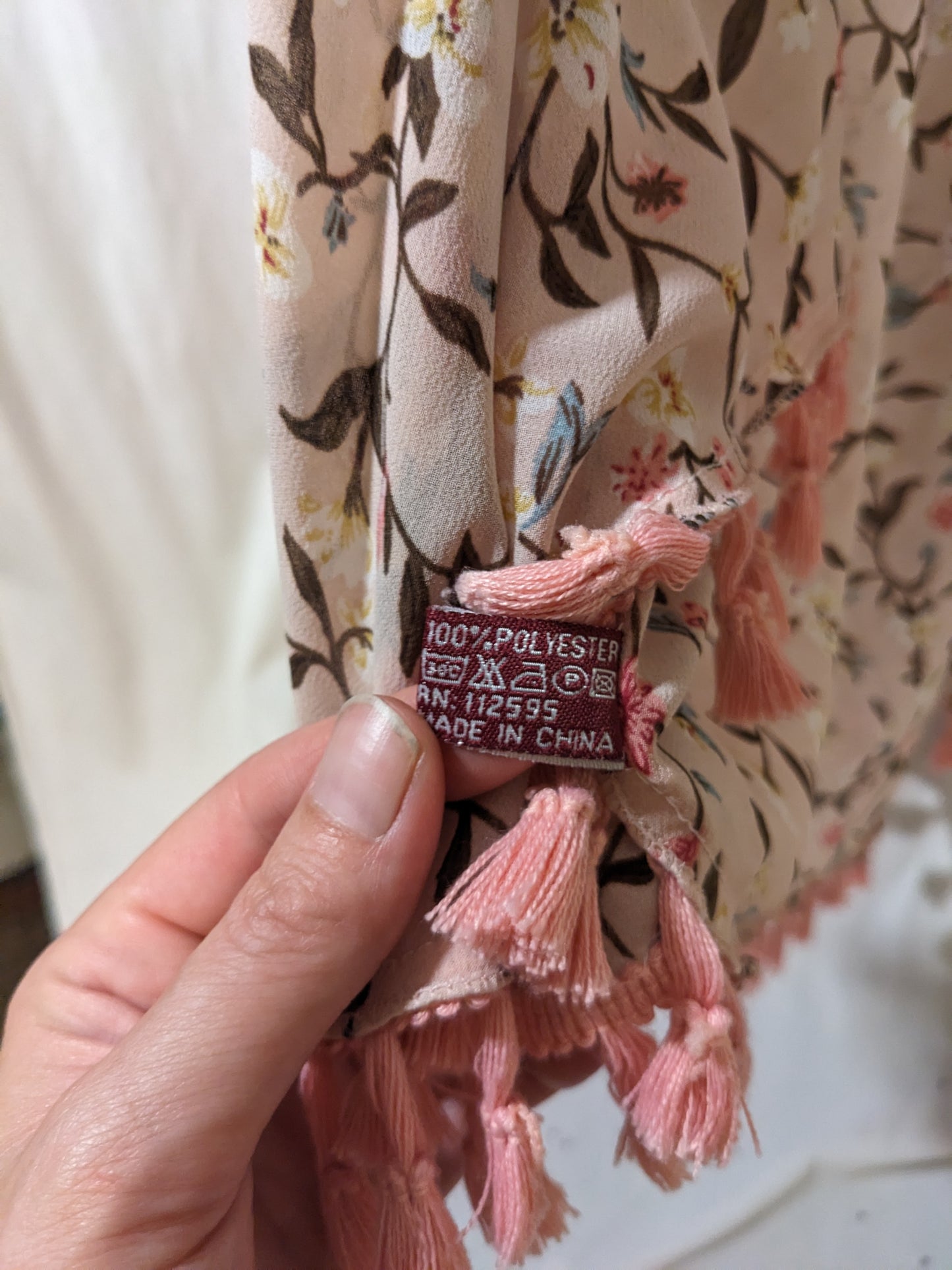 Pink Shawl with Sleeves